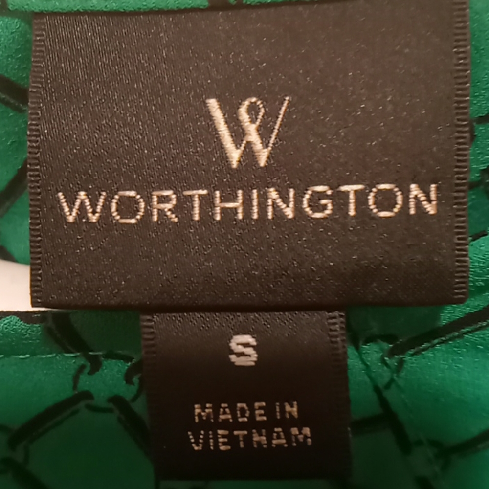 Worthington dark green blouse. - Picture 2 of 2